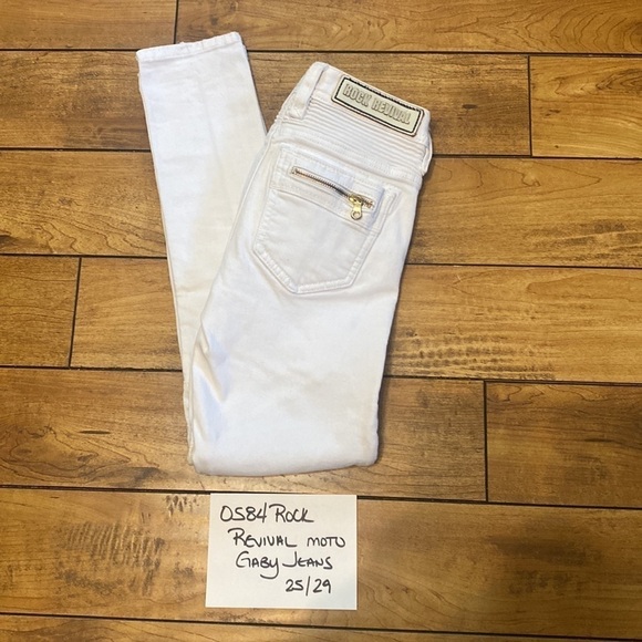 Rock Revival White Skinny Jeans with Sleek Fit - Picture 8 of 8